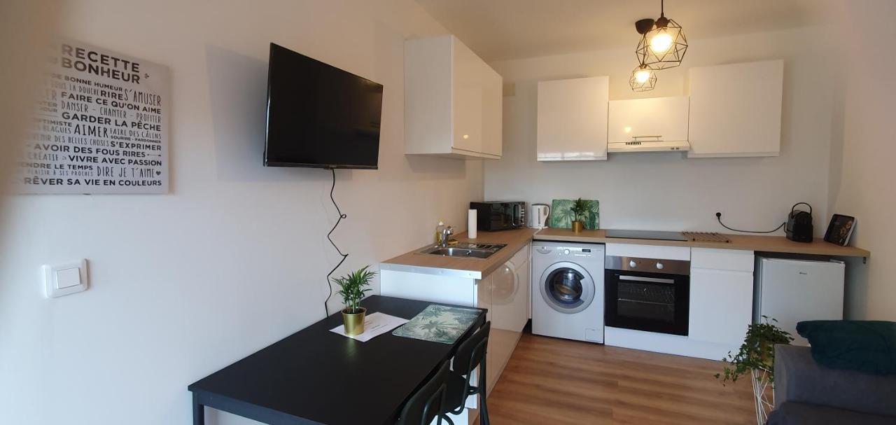 Charmant T2 Avec Grande Terrasse Quartier Jardin Massey تارْب المظهر الخارجي الصورة